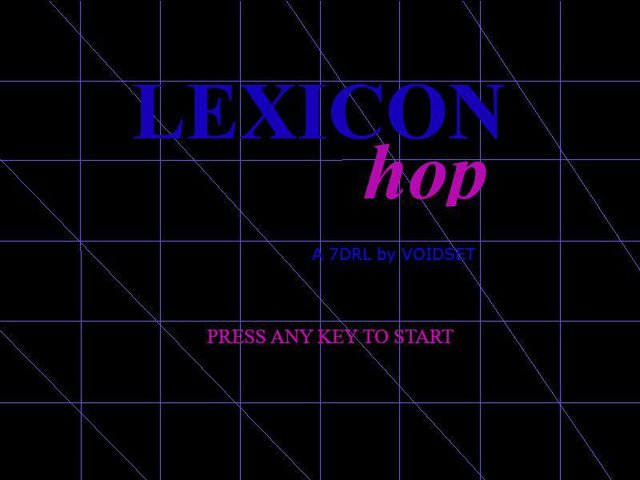 Lexicon Hop: A 7DRL