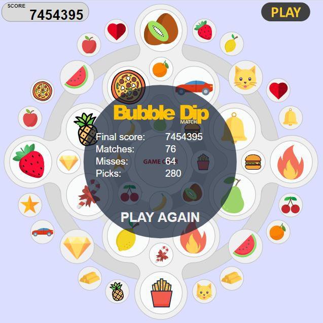 Bubble Dip Match