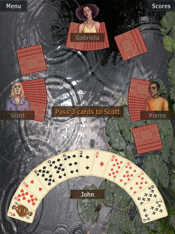 Hearts 2 Lite by GrassGames for iPad