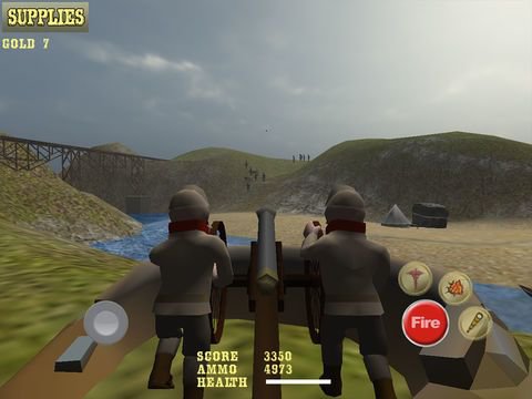 AAA American Civil War Cannon Shooter: Defend the Reds or Blues and Win the War