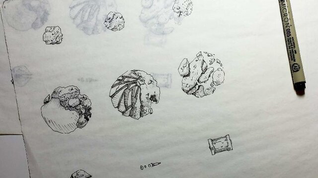 Inktober Asteroids