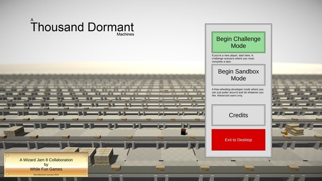 A Thousand Dormant Machines (whilefun)