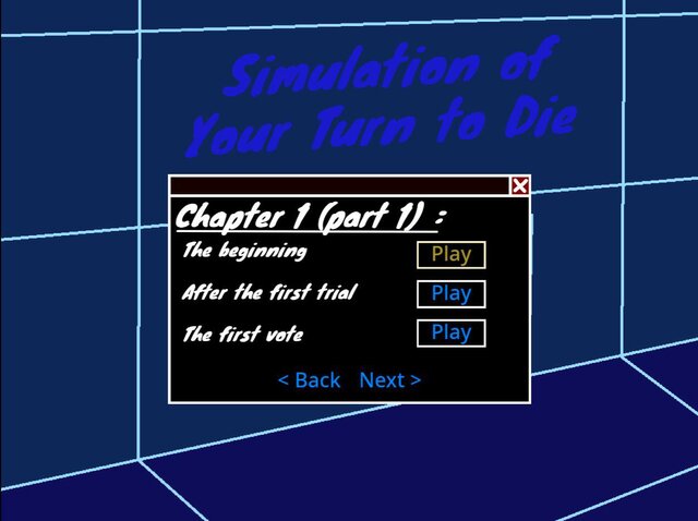 Simulation of Your Turn to Die