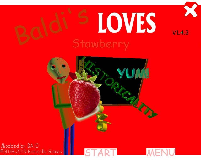 Baldi Loves Strawberry