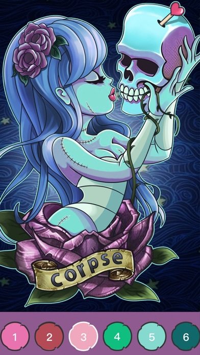 Zombie Coloring Happy Recolor
