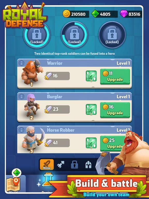 Royal defense idle
