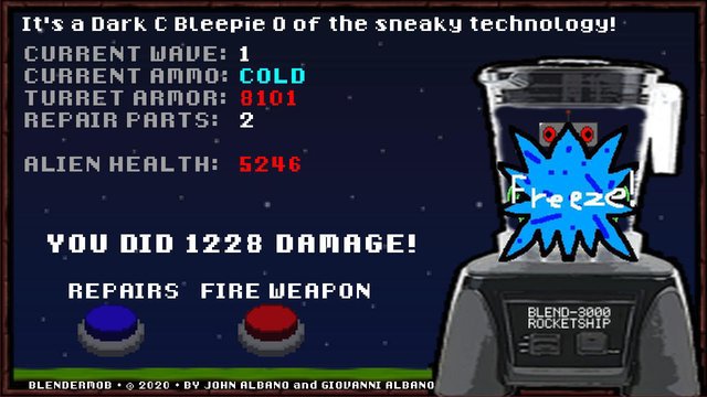 Blendermob: Two buttons, A lot of baddies