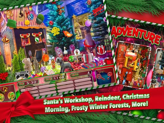 Hidden Objects Christmas Magic Winter Holiday Time