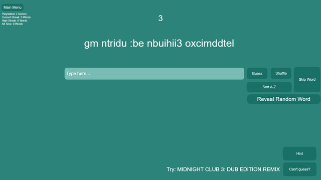 Shuffled Words