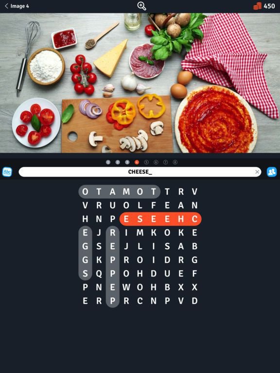 8 Words Search