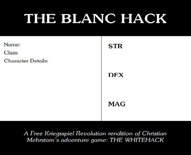THE BLANC HACK: A WHITEHACK FKR