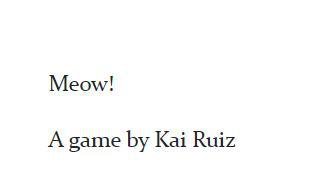 Meow! (Kai)