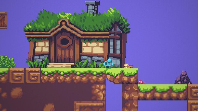 2D Sunny Pixel Game