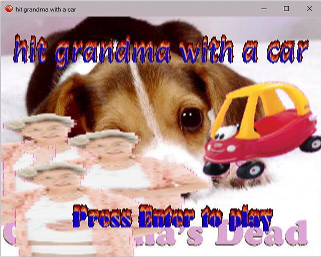 hit grandma with a car