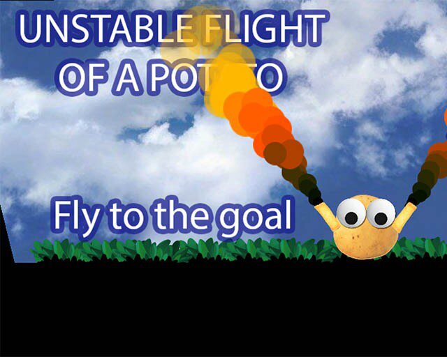Unstable Flight of a Potato