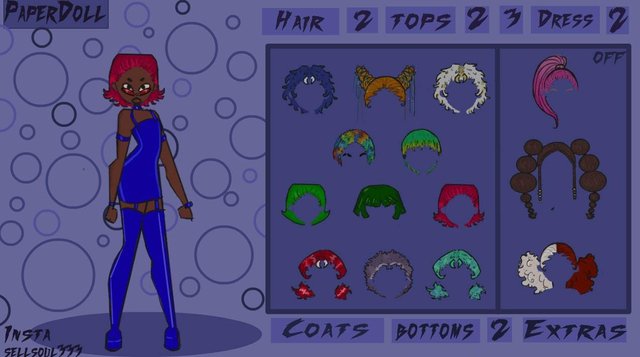 Paper doll Dress up game