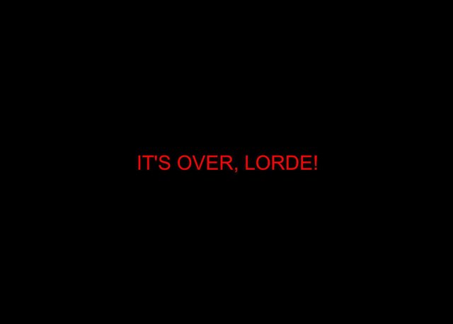 I'm Over Lorde