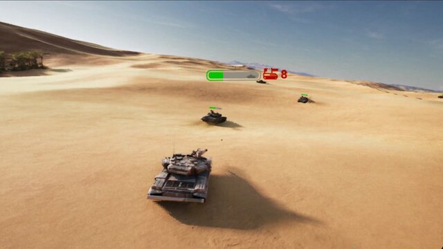 T90 Tank Battle Simulator in VR