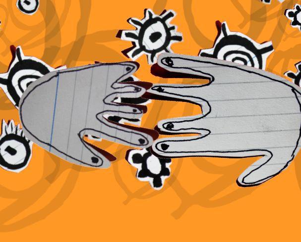 When we shake hands