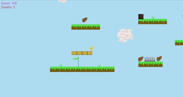 A duck in the sky (but with no diamonds)