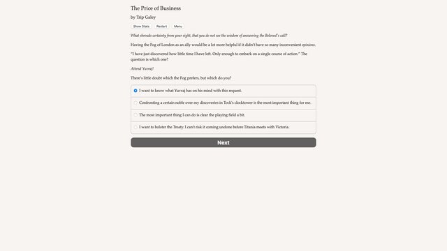 Faerie's Bargain: The Price of Business