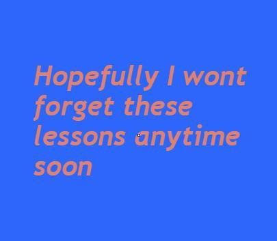 I keep forgeting