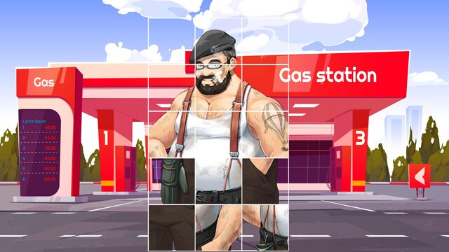 Anime Gas Station