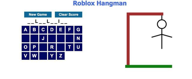 Roblox Hangman