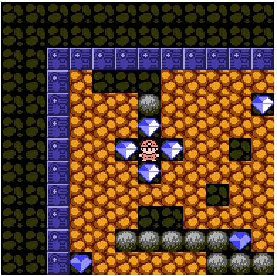 Pixel Boulder Game
