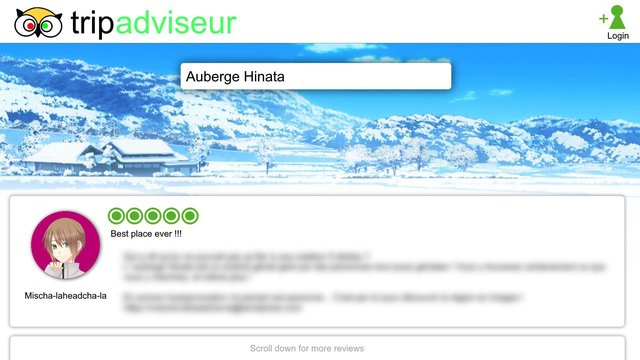 Bienvenue à l'auberge Hinata !