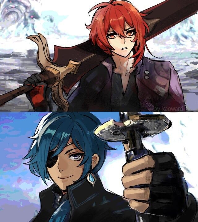 Diluc VS Kaeya 2