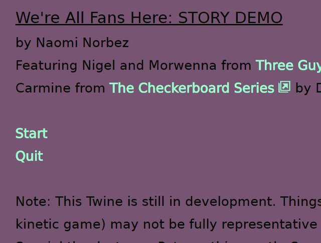 We're All Fans Here DEMO