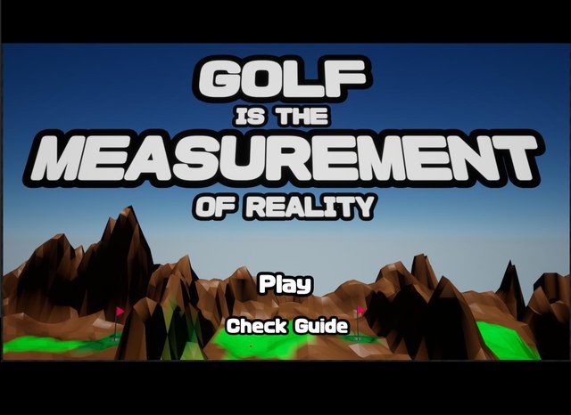 Golf is the measurement of reality