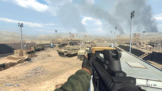 Desert attack