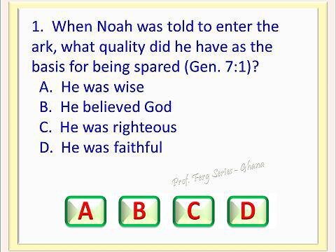 BIBLE QUIZ GAME - GENESIS CHAPTER 7