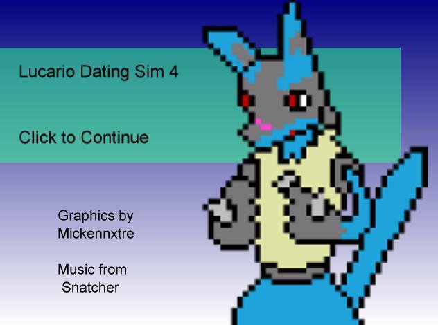 Lucario Dating Sim