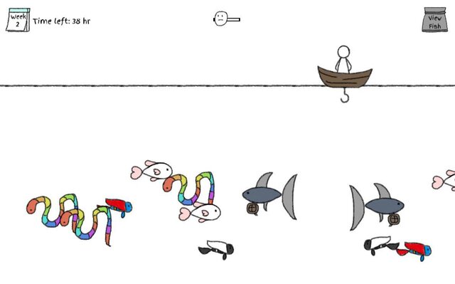 Make a Manga Series but it's a Fishing Game