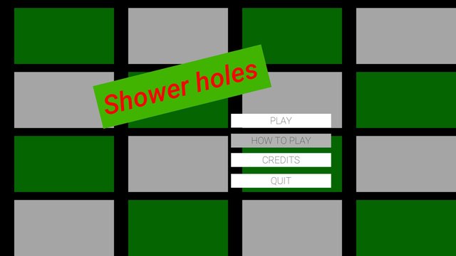 Shower holes