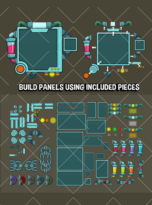 Science themed game user interface