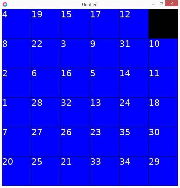 Thirty Five Squares