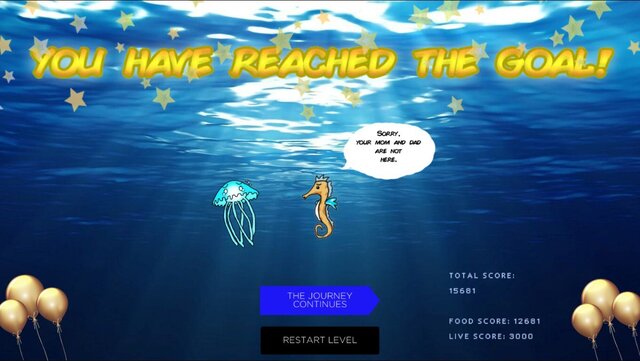 A lost jellyfish: Return to its parents