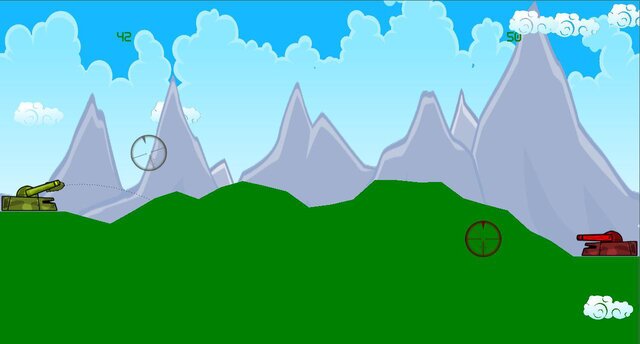 Tank Game - 2 Player One Button Accessible