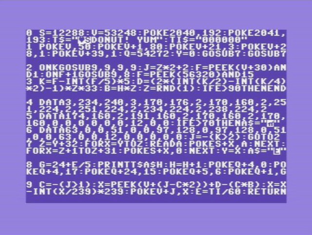 Yum Yum Donut (C64) by Adam Whitney