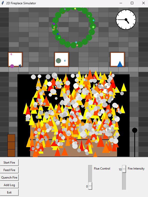 2D Desktop Fireplace