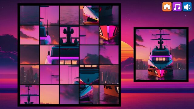 OG Puzzlers: Synthwave Boats