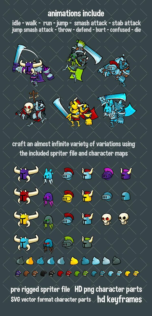 Brute knight character pack