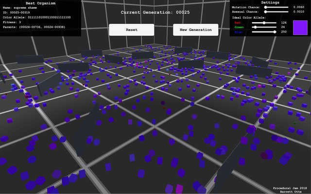 Simple Population Genetics Simulator
