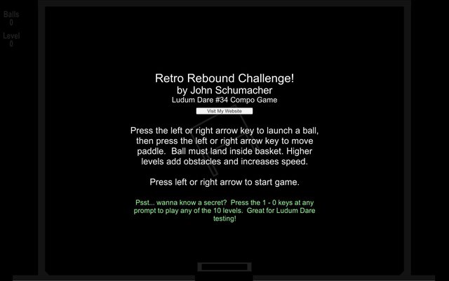 WebGL - Retro Rebound Challenge