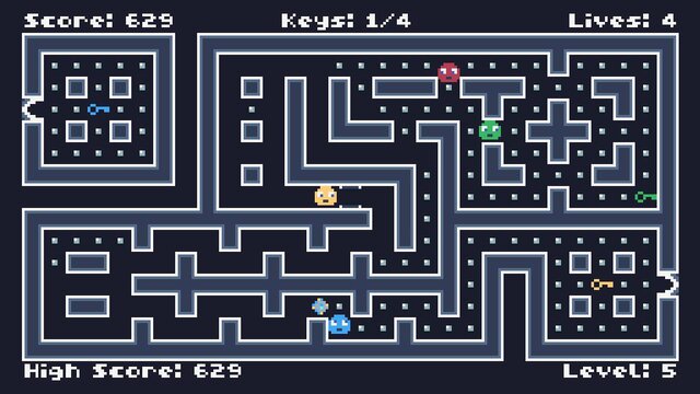 Retro 8-bit Maze