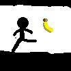 StickMan Kicks The Banana
